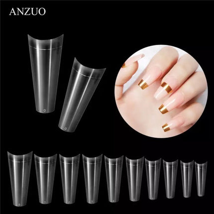 Professional Ballerina shape Nail Tips(Clear)