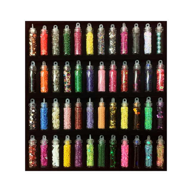 NAIL JEWELLERY- GLITTER PACK OF 48