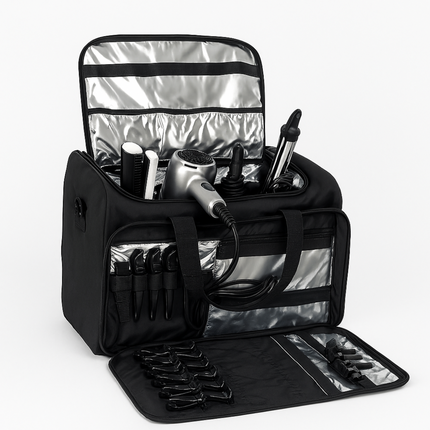 Coslifestore Professional Hair Tool Organizer Bag â Heat Resistant Storage Case for Curling Irons,