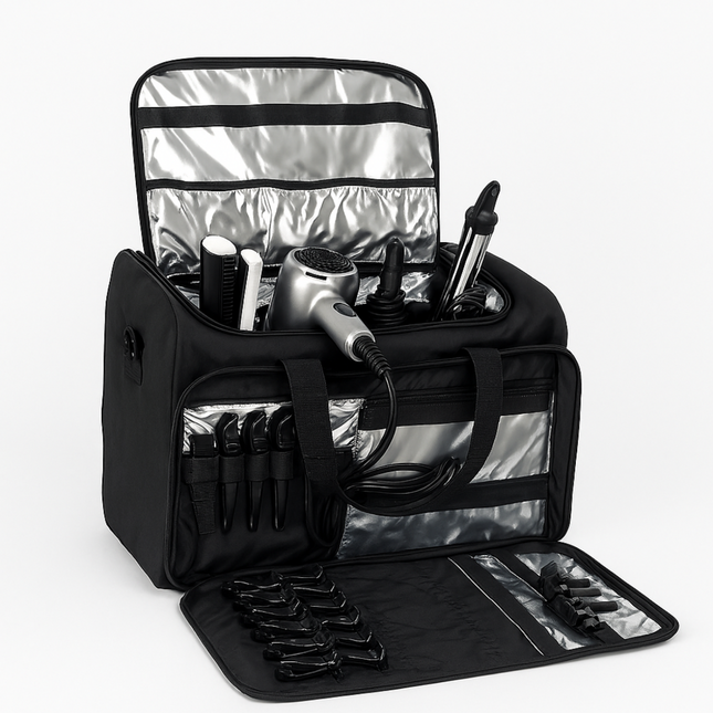 Coslifestore Professional Hair Tool Organizer Bag â Heat Resistant Storage Case for Curling Irons,