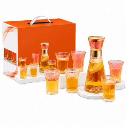 Premium Glass Jug and Glass Set Pack of 7(Model A)