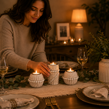 Elegant Handmade Candle Holder Set(Model B)
