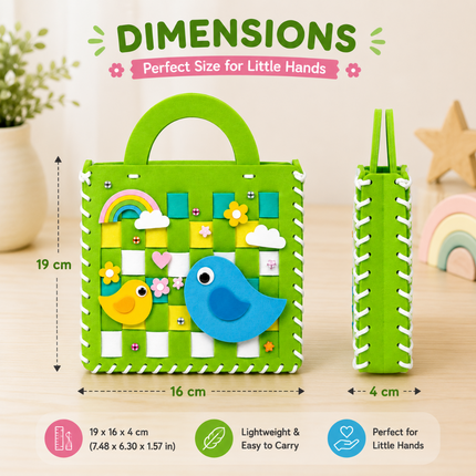 DIY Handbag Craft Kit for Kids(Green)