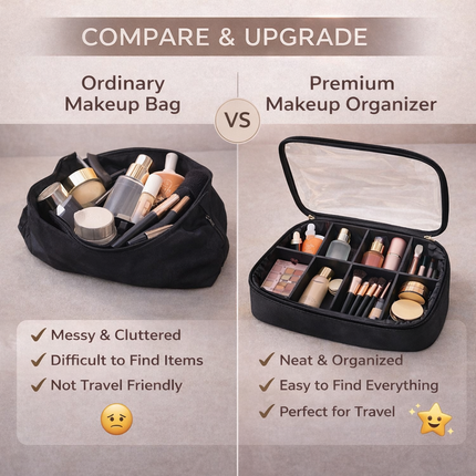 professional-PVC Makeup Pouch with divider