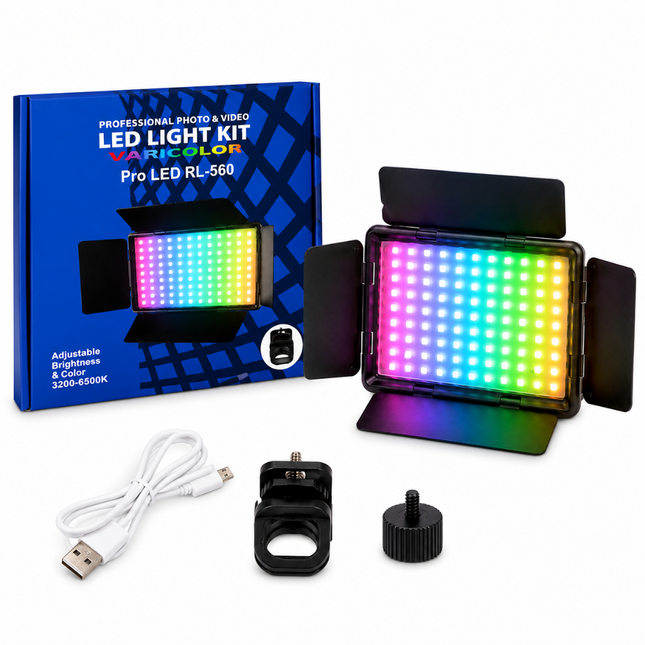 RGB LED Video Light for Photography & Videography