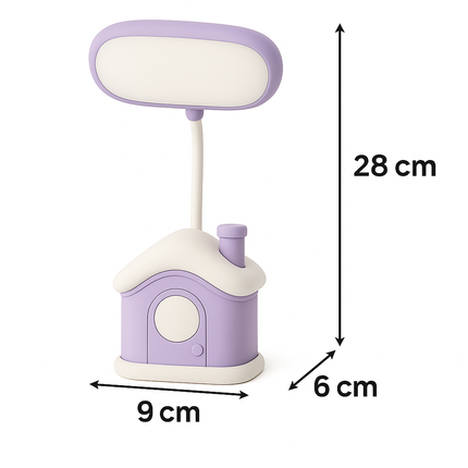 Cute House LED Lamp (Purple)
