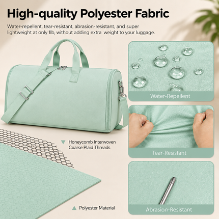 Premium Travel Duffel Bag(Mint green)