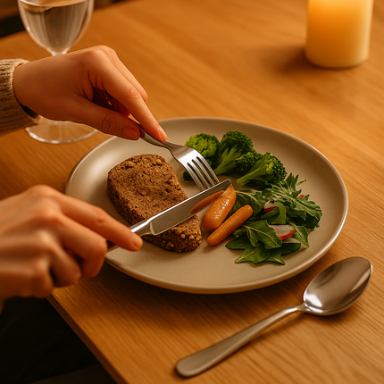 Eco-Friendly Biodegradable Acrylic Cutlery Set Pack of 18