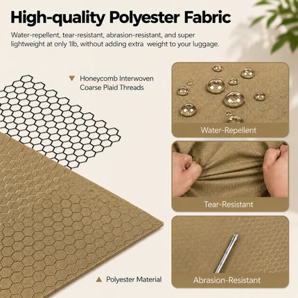 Premium Travel Duffel Bag (Khaki)