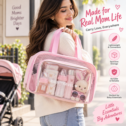 Multipurpose kids bag with Spacious Compartments & Waterproof Design(Pink)