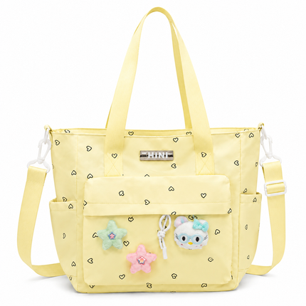 Baby Diaper Bag with Multiple Pockets and Shoulder Strap(Yellow)