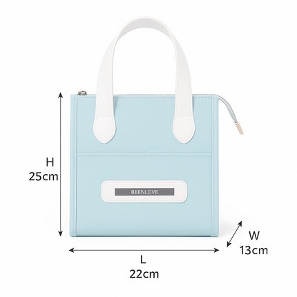 Portable Insulated Lunch Bag (Sky blue)