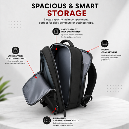 Smart Travel Laptop Backpack