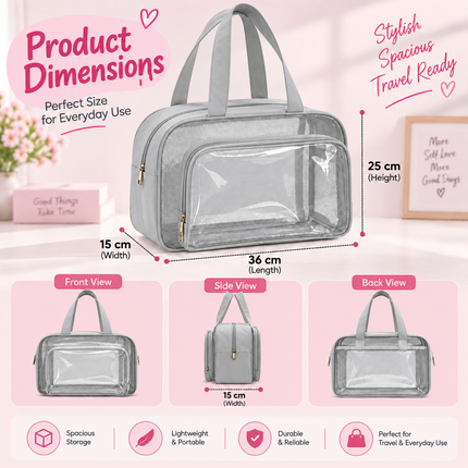 Multipurpose kids bag with Spacious Compartments & Waterproof Design(Grey)