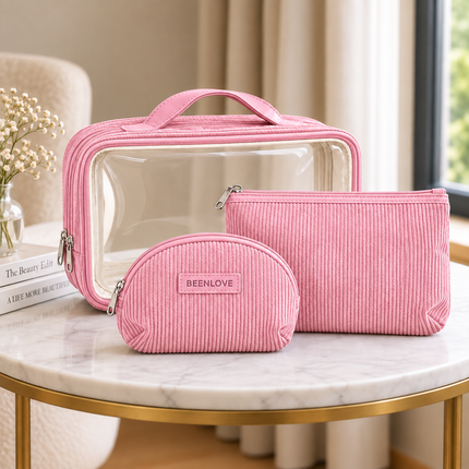 Multipurpose Cosmetic Pouch(Pink)
