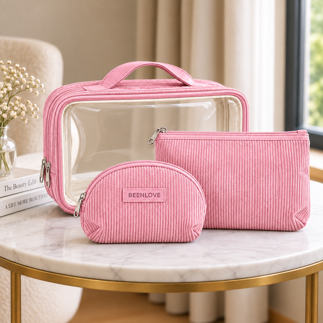 Multipurpose Cosmetic Pouch(Pink)