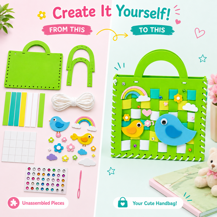 DIY Handbag Craft Kit for Kids(Green)