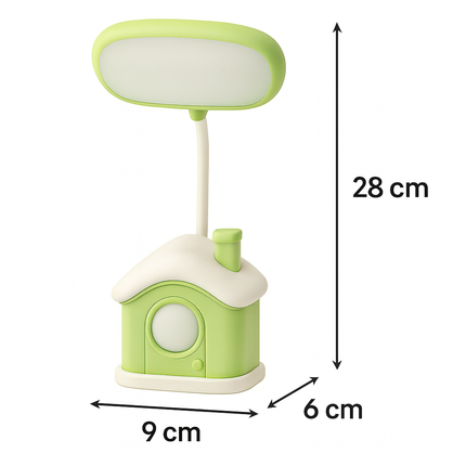 Cute House LED Lamp(Green)