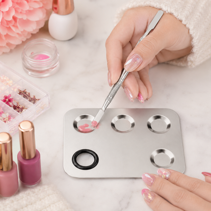 Rectangle mixing palette with pans