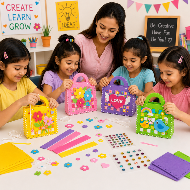 DIY Handbag Craft Kit for Kids(Green)
