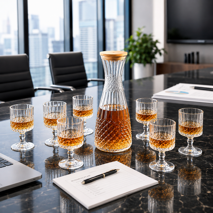Premium Glass Jug and Glass Set Pack of 7 (Model C)