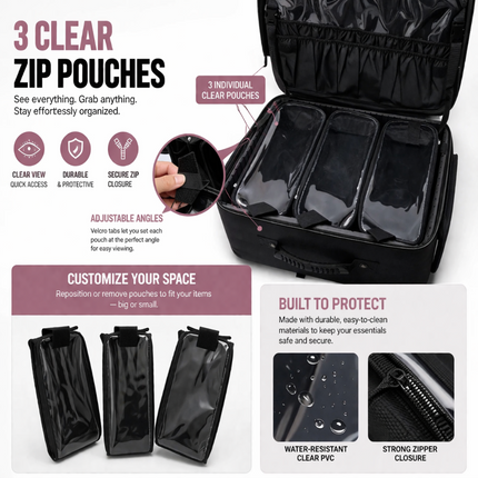 Professional Hair & Makeup Trolley Bag