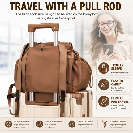 Coslifestore Convertible Travel Bag with Multiple Compartments