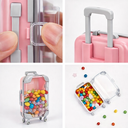Mini Rolling Suitcase Storage Organizer Pack of 2
