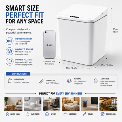 Smart Automatic Sensor Trash Bin