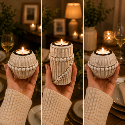 Elegant Handmade Candle Holder Set(Model B)