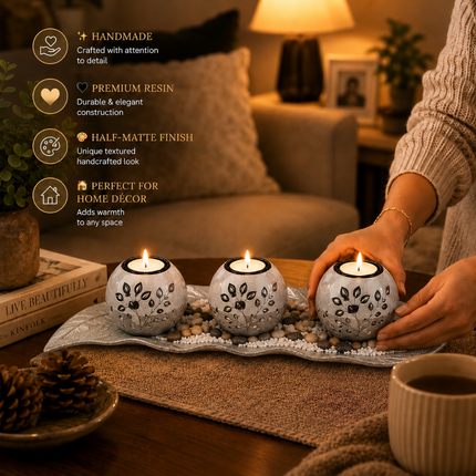 Elegant Handmade Candle Holder Set(Model D)