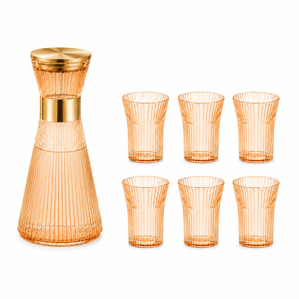 Premium Glass Jug and Glass Set Pack of 7(Model A)