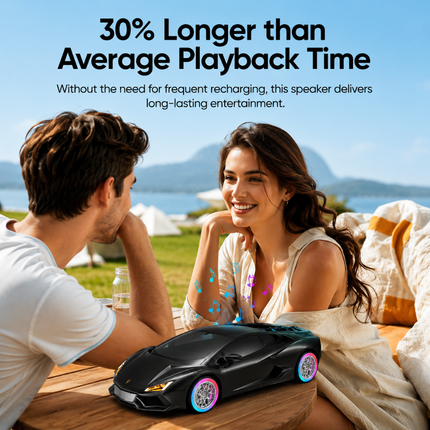 Car Shape Bluetooth Speaker with RGB Lights