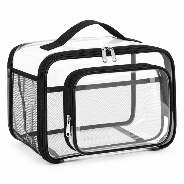 Transparent Makeup Bag for Women, Large Cosmetic Organizer, Travel Bag