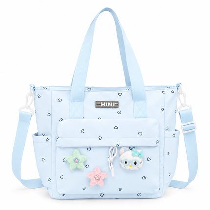 Baby Diaper Bag with Multiple Pockets and Shoulder Strap(Sky blue)