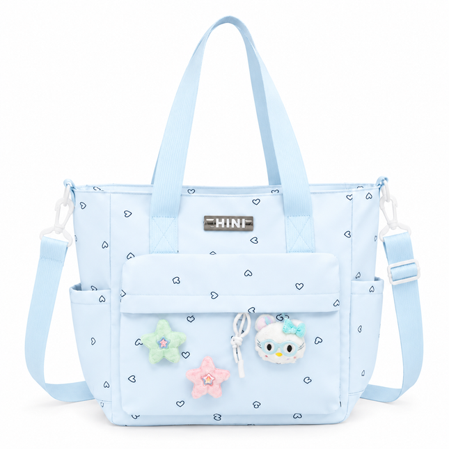 Baby Diaper Bag with Multiple Pockets and Shoulder Strap(Sky blue)