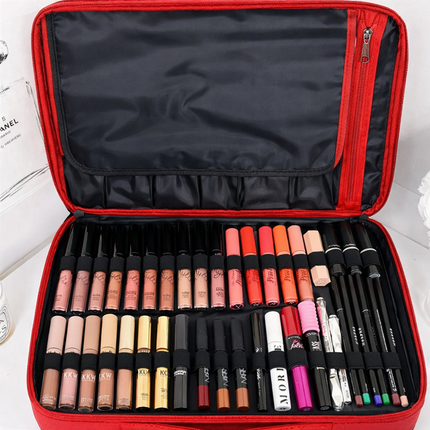 professional vanity bag large (Red)