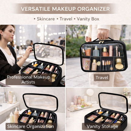 professional-PVC Makeup Pouch with divider