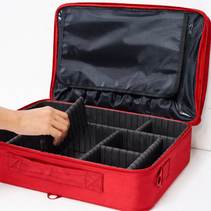 professional vanity bag large (Red)
