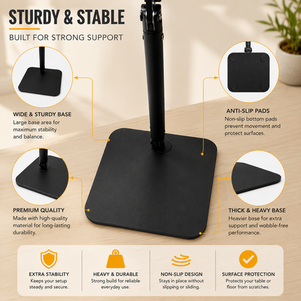 Foldable Mobile Tripod Stand, Adjustable Phone Holder