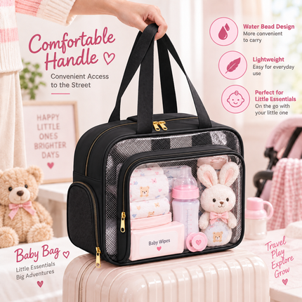 Multipurpose kids bag with Spacious Compartments & Waterproof Design(Black)
