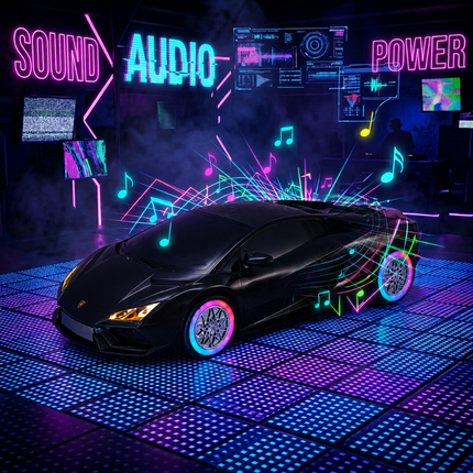Car Shape Bluetooth Speaker with RGB Lights
