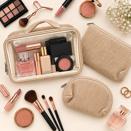 Multipurpose Cosmetic Pouch (Beige)