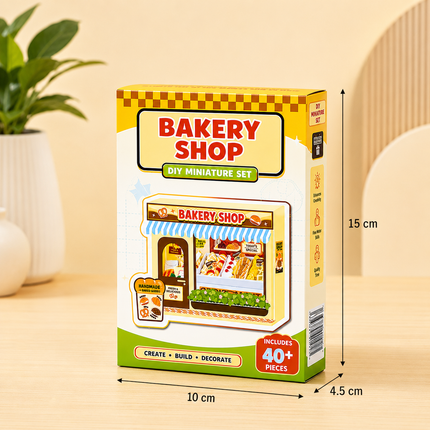 Mini DIY Pretend Play Shop Kit for Kids (Yellow)