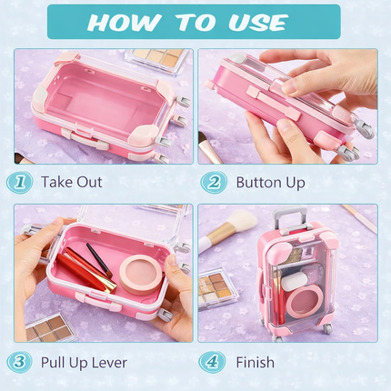 Mini Rolling Suitcase Storage Organizer Pack of 2