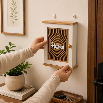 Decorative Wooden Key Holder Cabinet