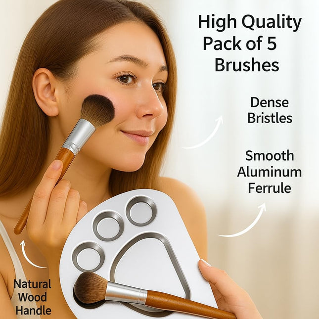 Premium Makeup brushes with Palette