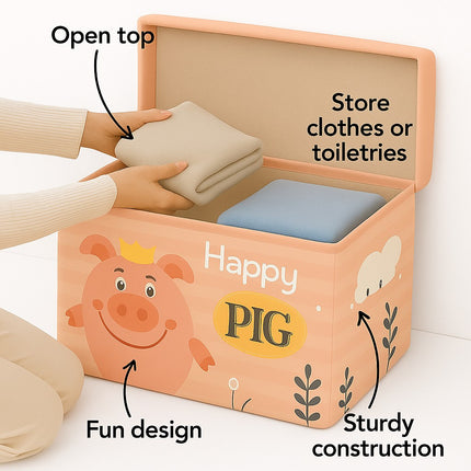 Happy Pig Organizer Set(Peach)