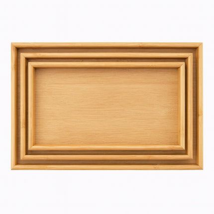 Premium Wooden Tray Set (Beige)