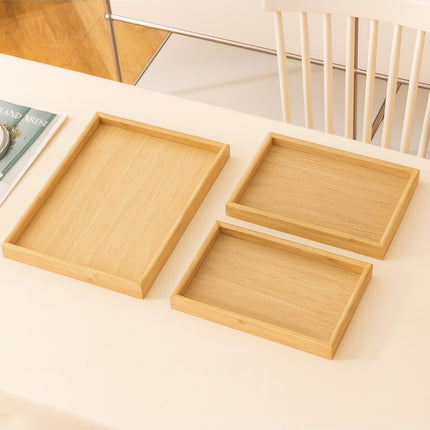 Premium Wooden Tray Set (Beige)